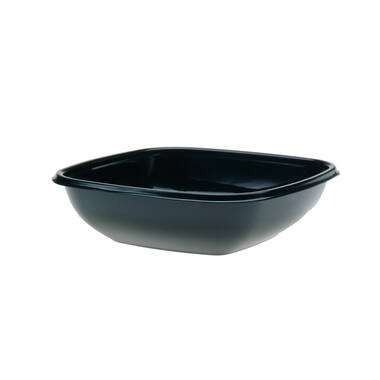 SALADEBOWL 1000ml 4KANT ZWART  300st